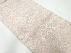 アンティーク　縞に唐花模様織出し袋帯（材料）